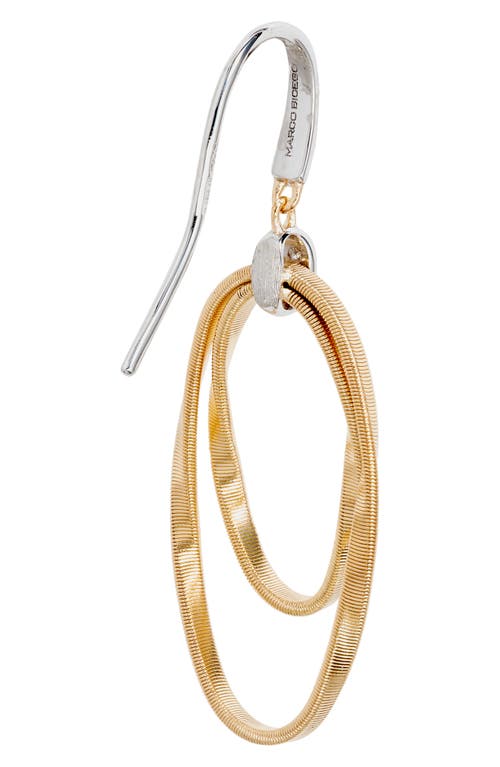 Marco Bicego Marrakech Onde Concentric Coil Drop Earrings In White Gold/yellow Gold