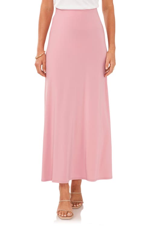 Knit Maxi Skirt in Pink Shadow