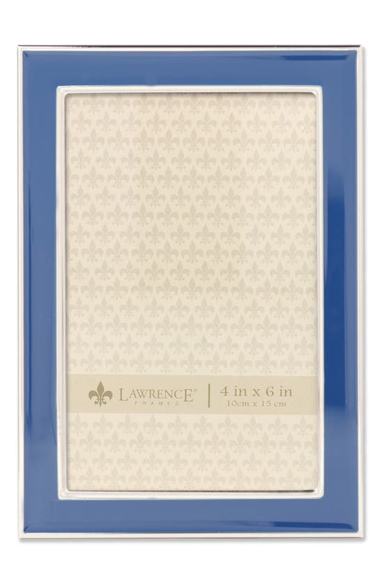 Lawrence Frames Navy Enamel Frame, 4"x6" In Navy