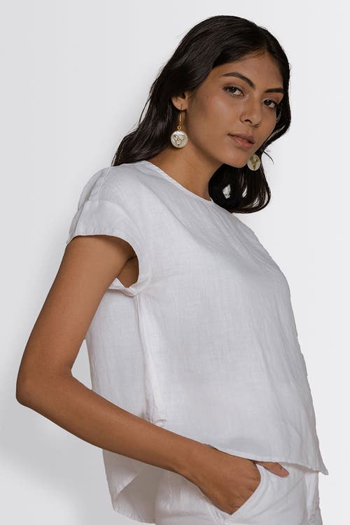 Reistor Sandcastles Saturday Top In Coconut White