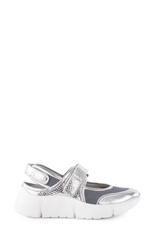 Shop Seychelles Track Star Sneaker In Silver/silver Leather