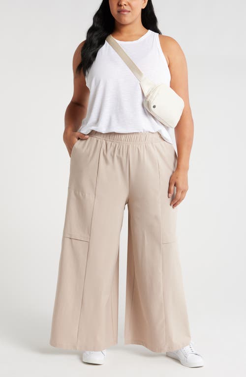 Shop Zella In Flight Flowy Cargo Pants In Tan Thread