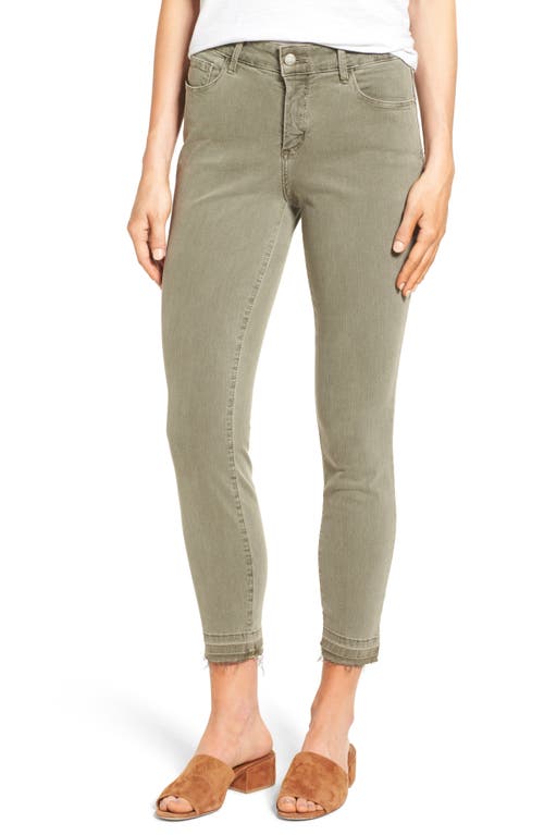Ami High Waist Release Hem Stretch Skinny Jeans in Topiary