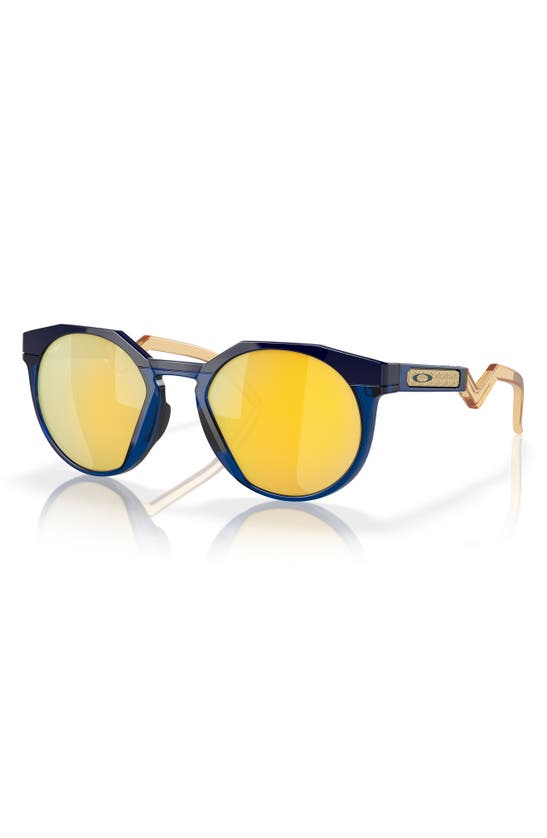 Oakley Geometric Frame Sunglasses In Navy
