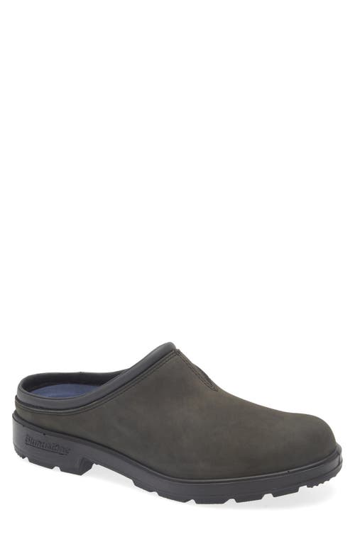 Blundstone Footwear Water Resistant Clog in Rustic Black 