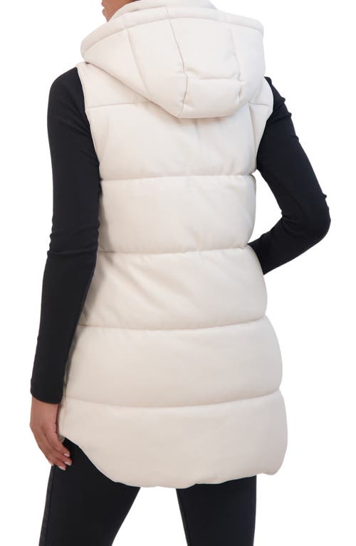 Sebby Quilted Puffer Vest In Ivory