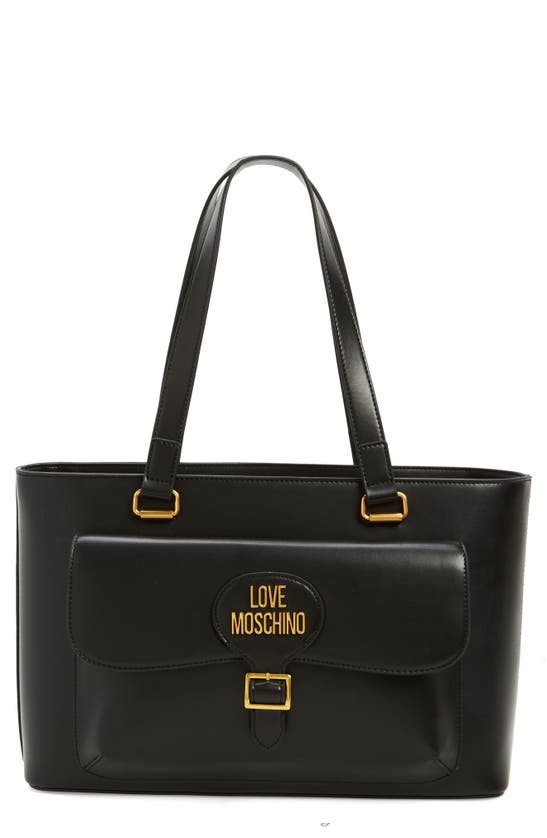 Love Moschino Borsa Shoulder Bag In Black