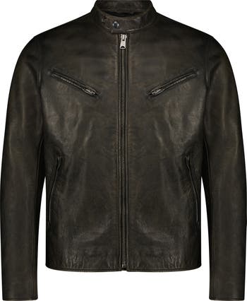 Lucky Brand Bonneville Washed Leather Jacket Nordstrom