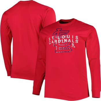 PROFILE Men's Red St. Louis Cardinals Big & Tall Long Sleeve T-Shirt