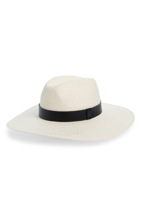 Justine Hats Women's Wide Brim Black Cotton Hat - ShopStyle