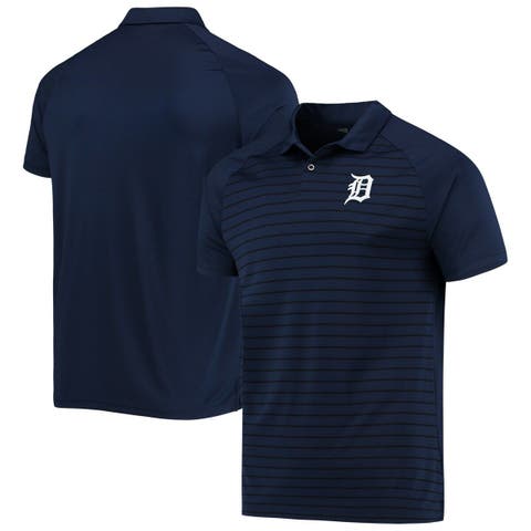 Nike Men's Detroit Tigers Next Level Polo T-Shirt - Navy - L Each