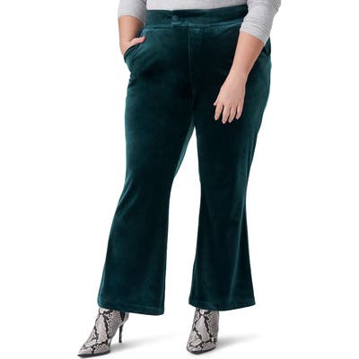 Plus Size Universal Standard Farrah Velvet Flare Pants, Black
