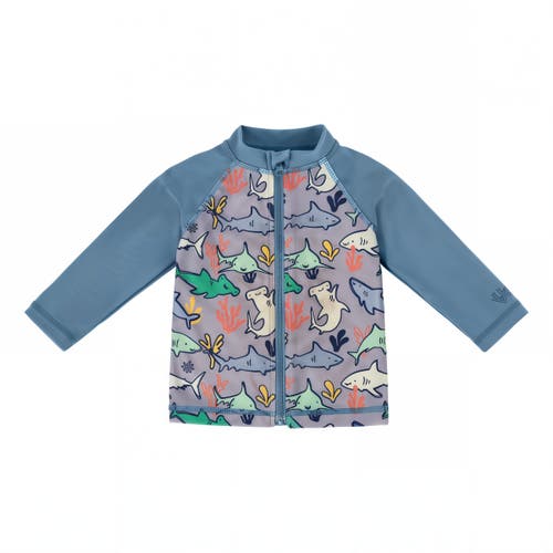 Uv Skinz Full Zip Rashguard In Reef Sharks