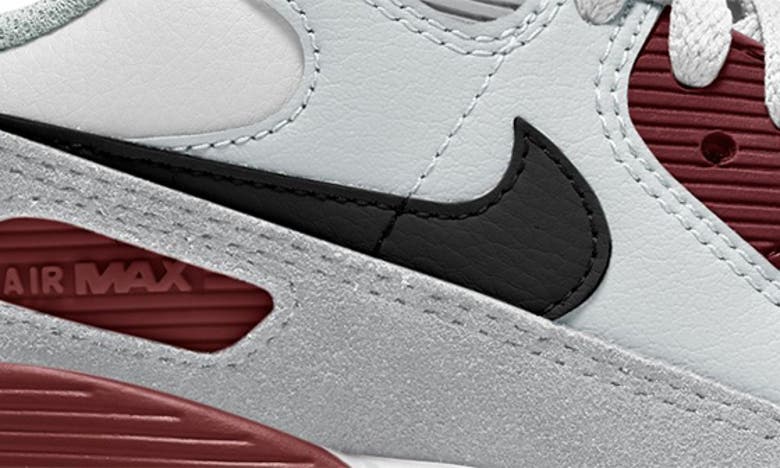 Shop Nike Kids' Air Max 90 Sneaker In White/ Black/ Red/ Platinum