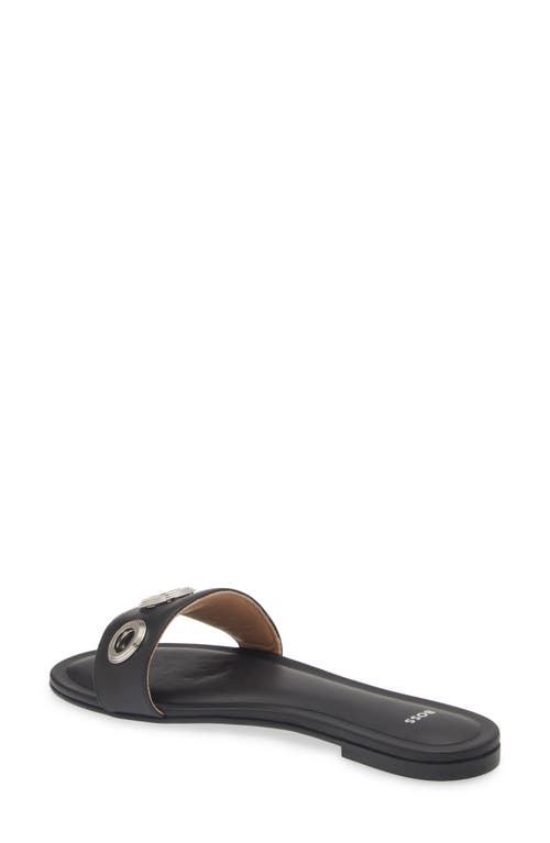 Shop Hugo Boss Boss Millie Slide Sandal In Black