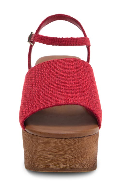 Shop Jeffrey Campbell On Deck Platform Sandal In Red