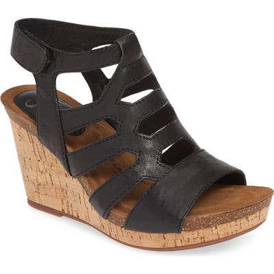 Sofft Courtnee Wedge Sandal- Black