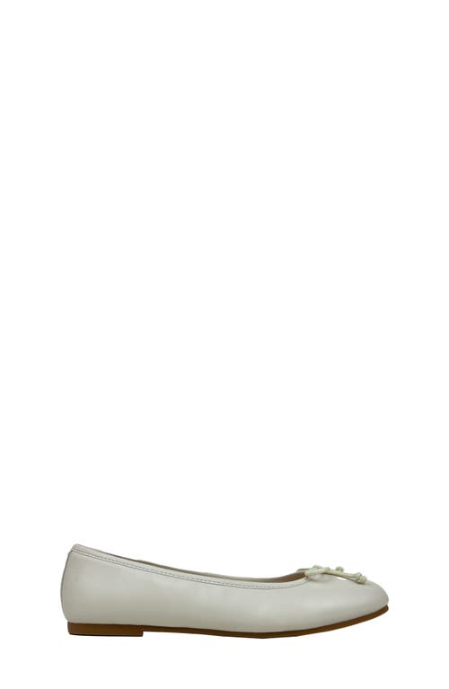 Shop Yosi Samra Kids' Miss Sadie Ballet Flat In Bone