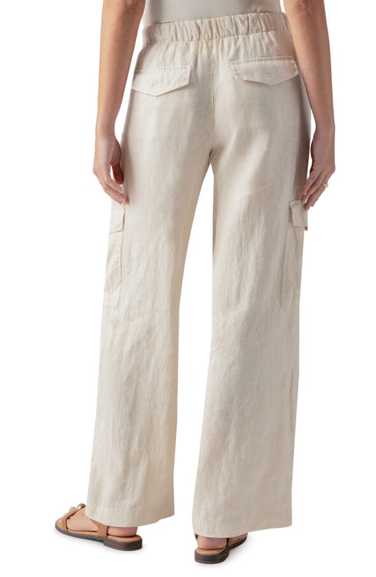 Shop Sanctuary Drift Linen Cargo Pants In Birch