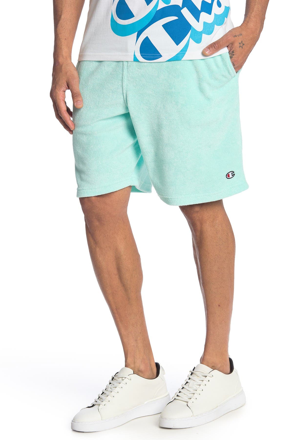 champion french terry shorts mens
