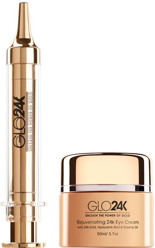 Glo24k Unleash The Power Of Gold Eye Care Set With Our 24k Instant Facelift Cream & Eye Cream In Na