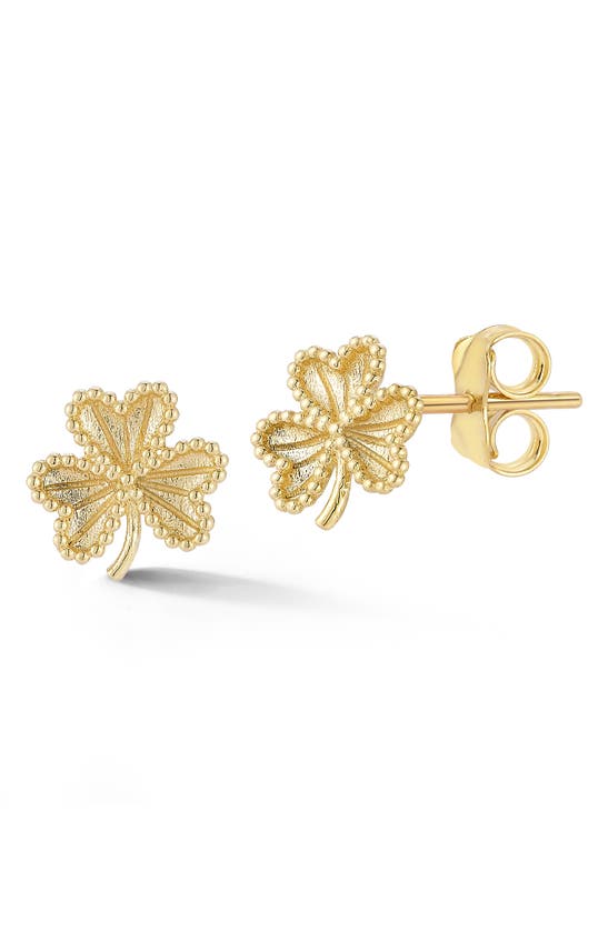 Ember Fine Jewelry 14k Gold Clover Stud Earrings