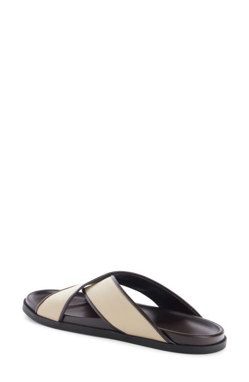 Shop Givenchy G Beach Logo Jacquard Cross Strap Slide In Beige