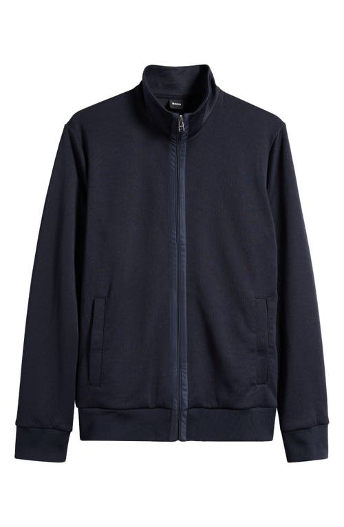 Shop Hugo Boss Boss Shepherd Track Jacket In Dark Blue