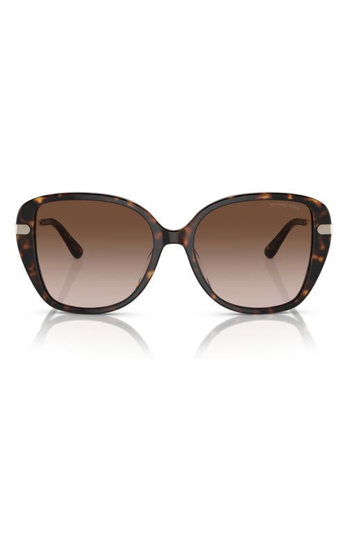Michael Kors 54mm Gradient Square Sunglasses In Dk Tort