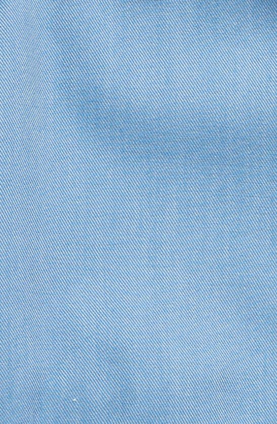 Shop Moncler Kids' Kobby Denim Varsity Jacket In Pale Blue