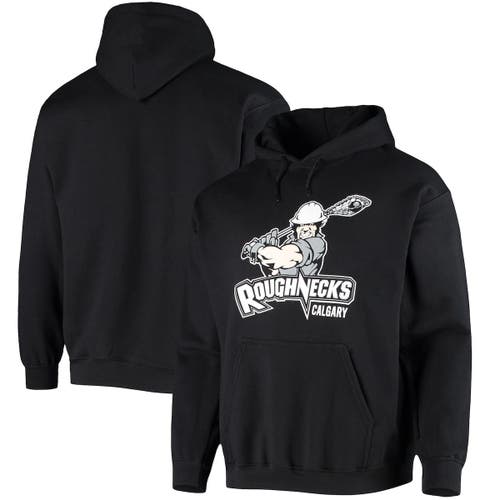 ADPRO Sports Men's Black Calgary Roughnecks Solid Pullover Hoodie