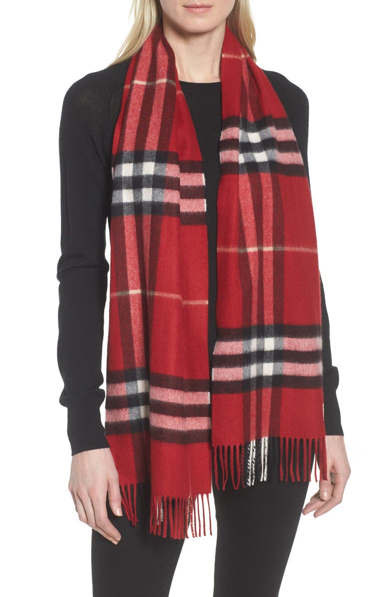 Burberry Giant Check Cashmere Scarf | Nordstrom