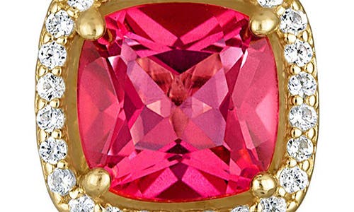 Fzn Diamond Lever-back Earrings In Pink Topaz