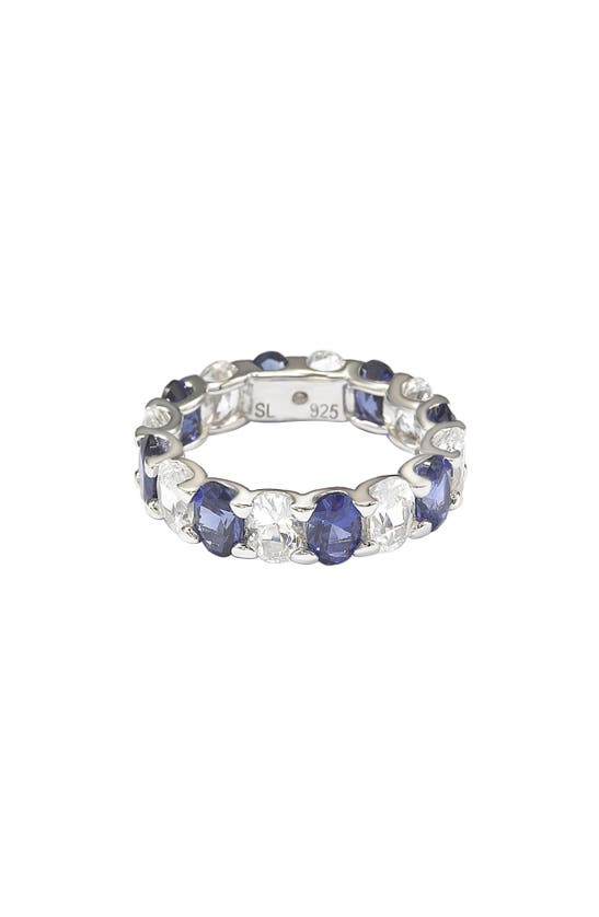 SUZY LEVIAN SUZY LEVIAN OVAL CUT SAPPHIRE BAND RING