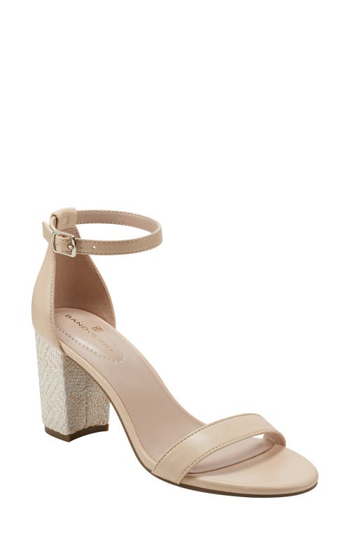Armory Ankle Strap Sandal in Light Natural