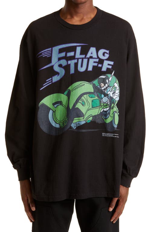 F-LAGSTUF-F Men's Dream & Reality Long Sleeve Graphic Tee in Black