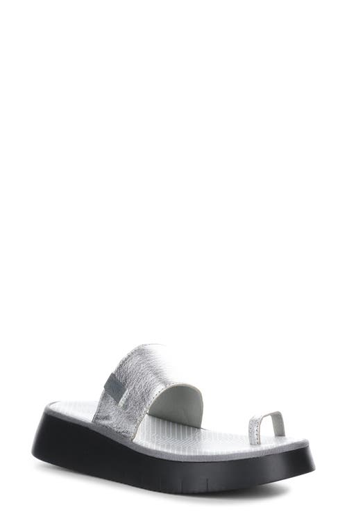 Fly London Chev Sandal in Silver Idra at Nordstrom, Size 8-8.5Us