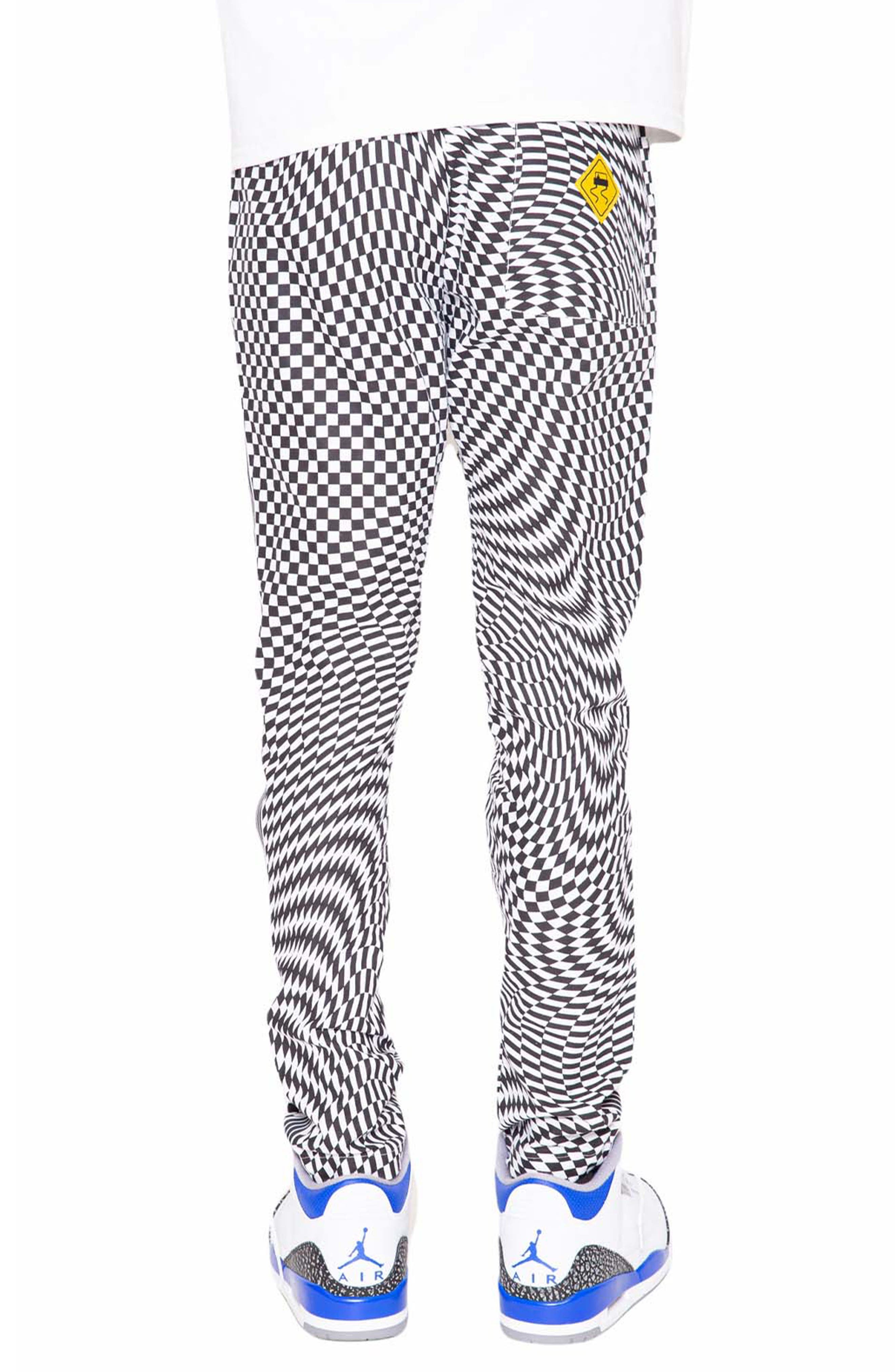 Skidz Trippy Check Cotton Track Pants 