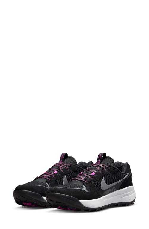 Shop Nike Acg Lowcate Hiking Sneaker In Black/cool Grey/black