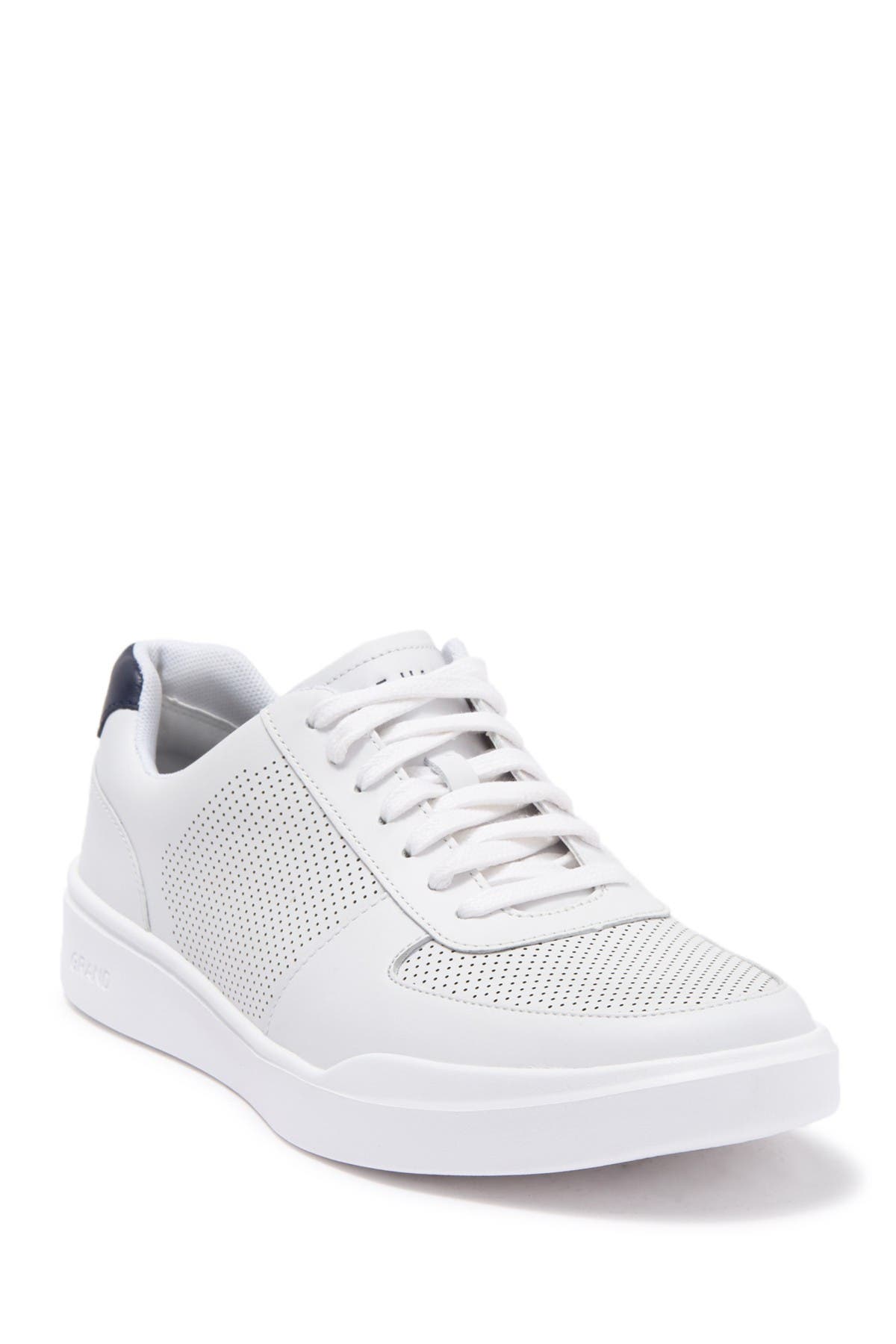 Cole Haan Grand Crosscourt Modern Perforated Sneaker In Optic Wht/
