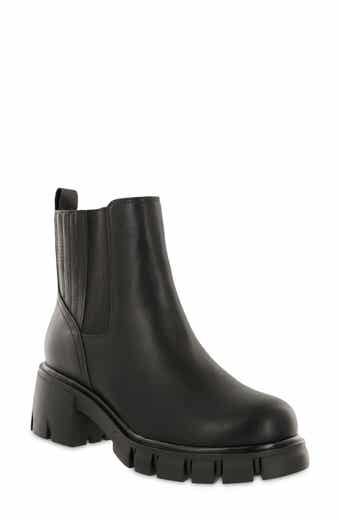 MAYSLIE White/Black Chelsea Ankle Bootie
