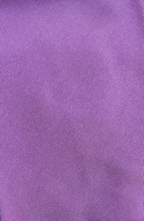 Ralph Lauren Purple Label Solid Silk Peau De Soie Tie In Violet