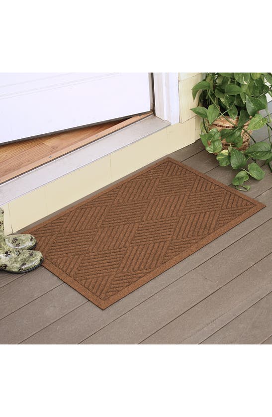 Bungalow Flooring Waterhog Diamonds Floor Mat In Dark Brown