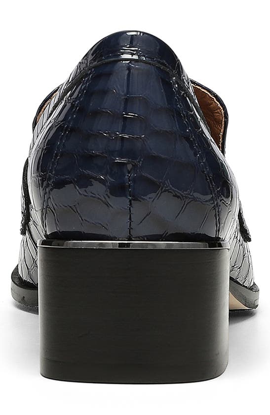 Shop Donald Pliner Avi Loafer Pump In Navy