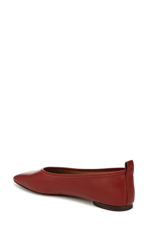 Shop Vince Vivian Ballet Flat In Red Currant