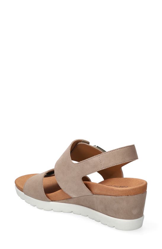 Mephisto Ysabel Slingback Platform Wedge Sandal In Light Taupe