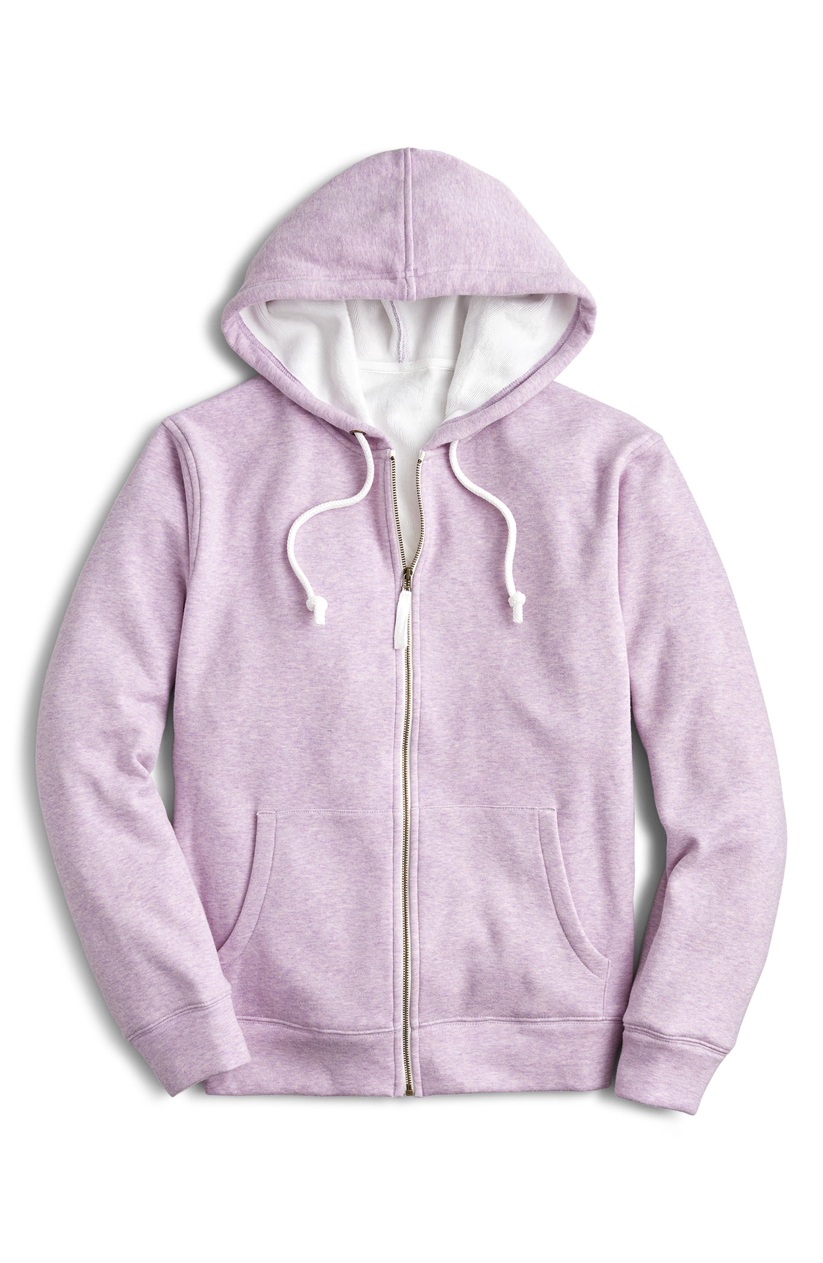 j crew velour lined hoodie