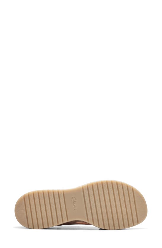 Shop Clarks Kassanda Step Wedge Sandal In Sand Nubuck