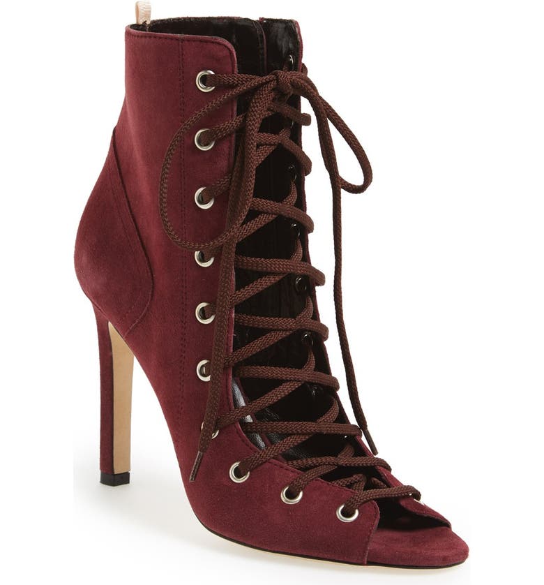 SJP by Sarah Jessica Parker 'Alison' Lace-Up Suede Bootie | Nordstrom
