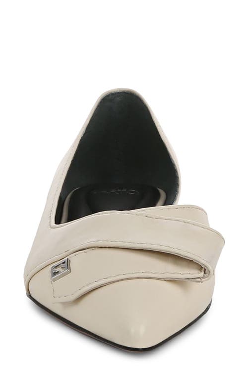 Sarto By Franco Sarto Elisha Half D'orsay Pointed Toe Flat In Off White